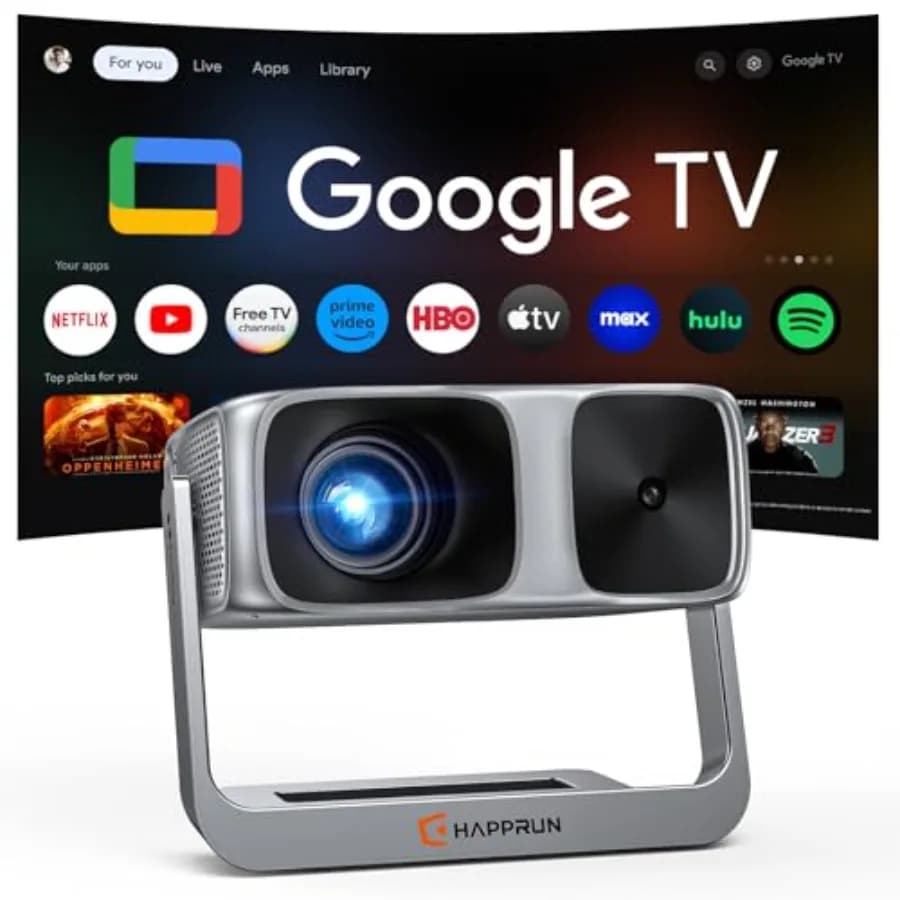 2000 ANSI Licensed Google TV Outdoor Projector 4K Decoding WiFi And
