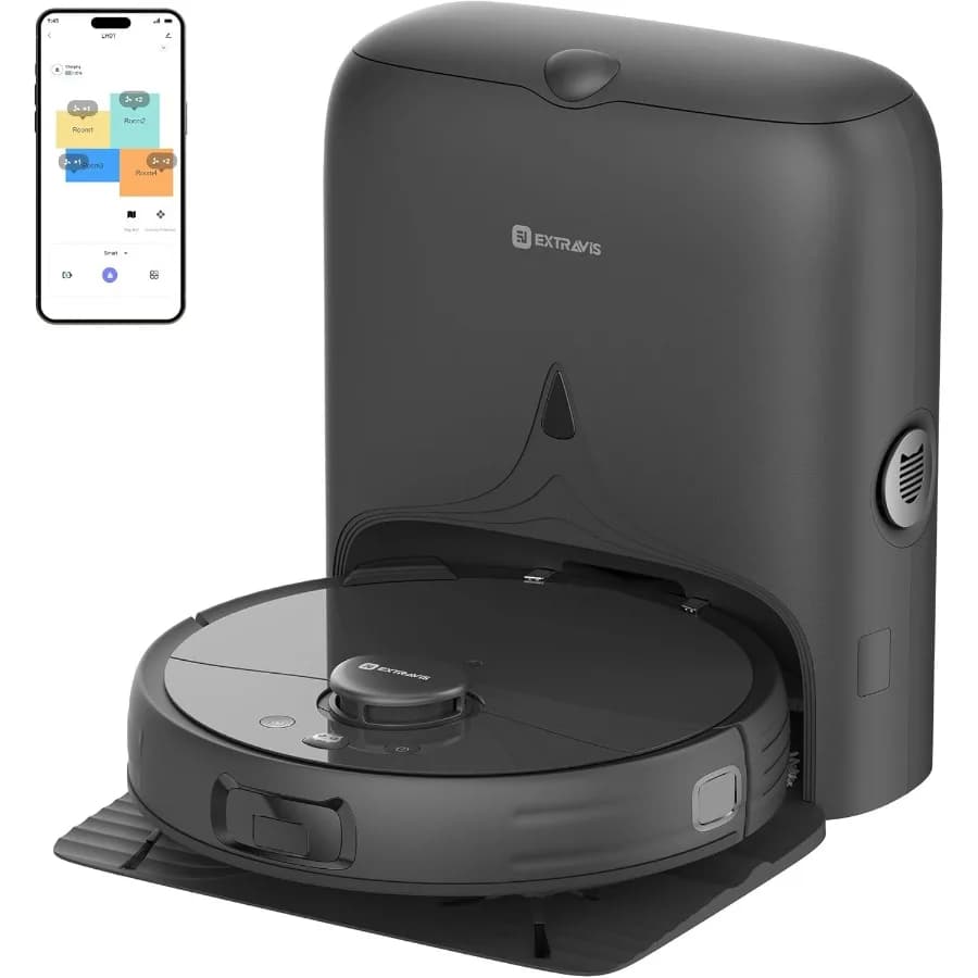 Robot Vacuum And Mop V5 Tangle Cutter Technology For Pet Hair 8500PA