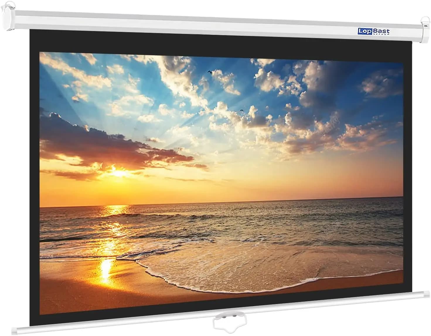 100INCH Manual Pull Down Projector Screen 16 9 1.2 Gain Retractable