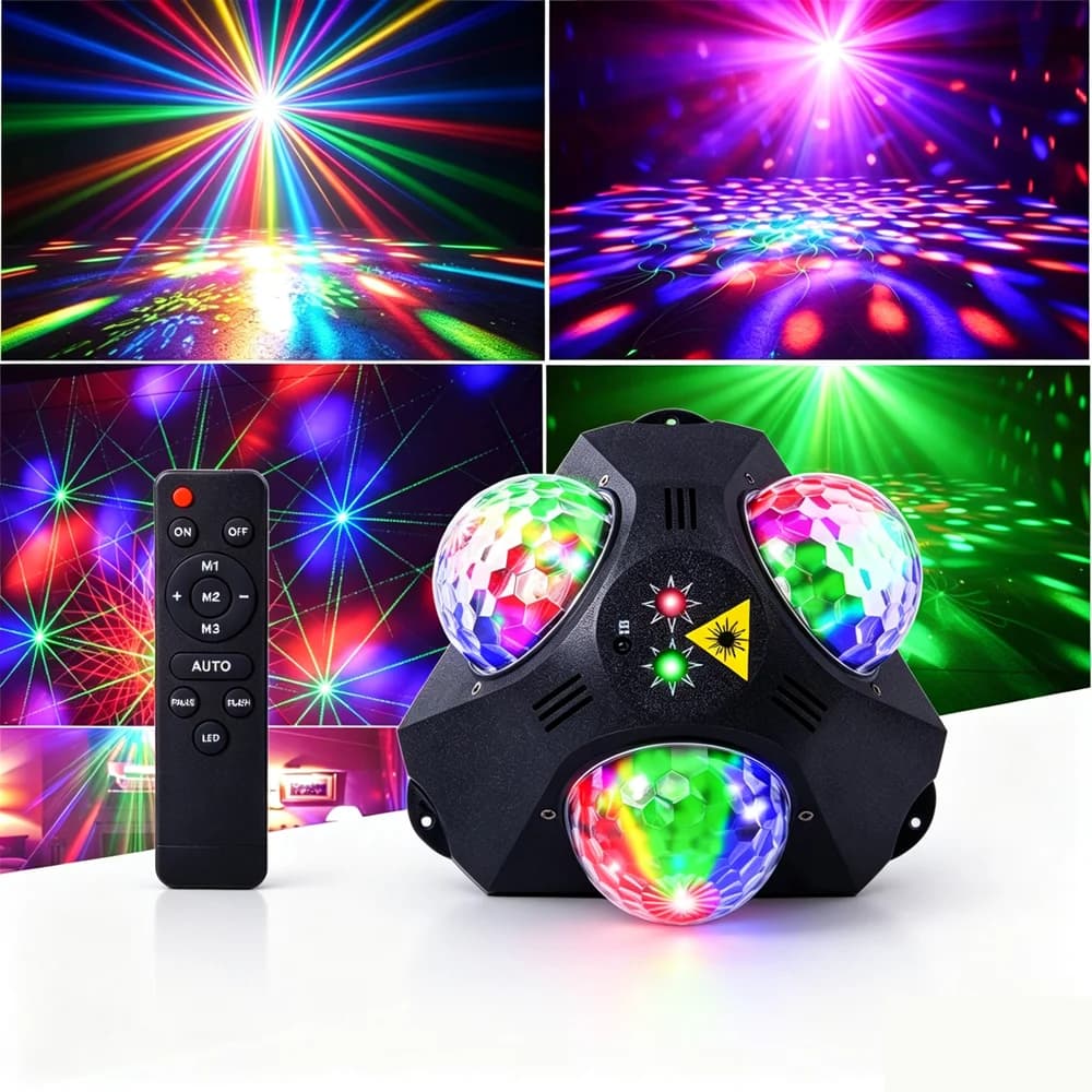 Party Lights Disco DJ Strobe Carnival Stage Projector Effects Dance