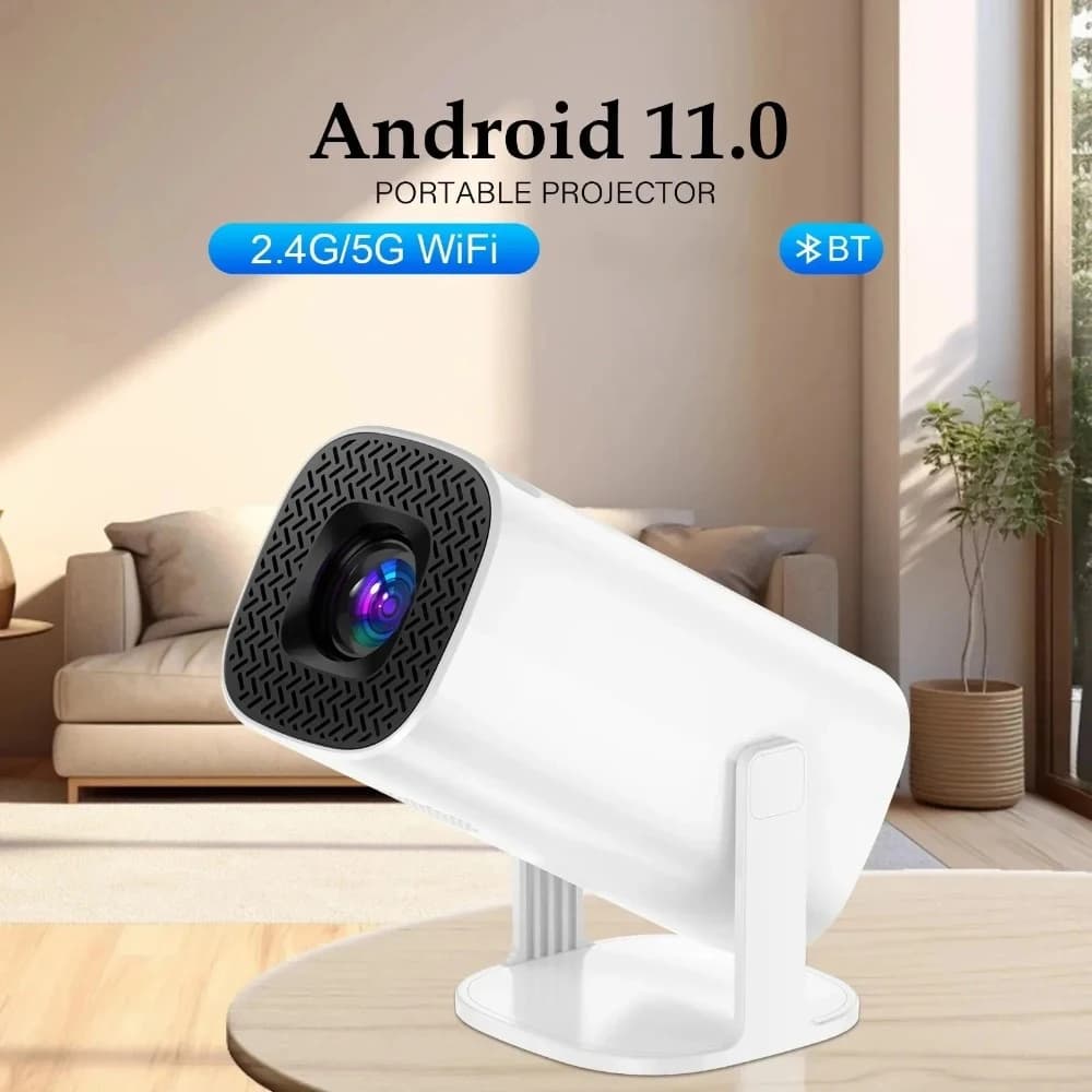 P30 Projector Android 11 2.4G 5G WiFi BT5.0 300Lumen 1280 720P 4K
