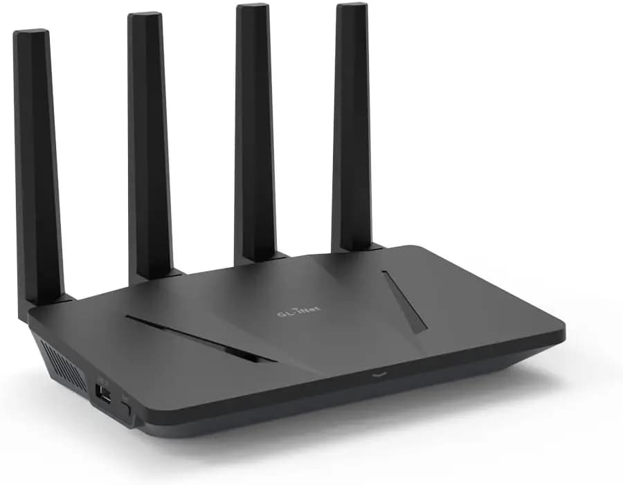 High-Speed WiFi 6 Router with Dual Band, 5 Gigabit Ports, Supports 120 Devices & VPN