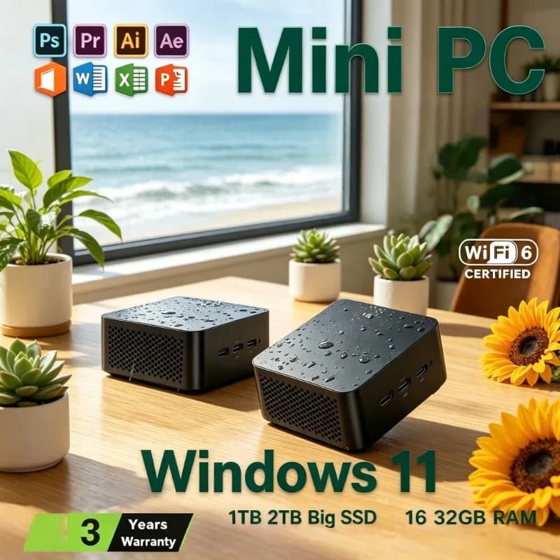 Compact Mini PC I9 10980HK Frame Smooth Performance Ideal For Office