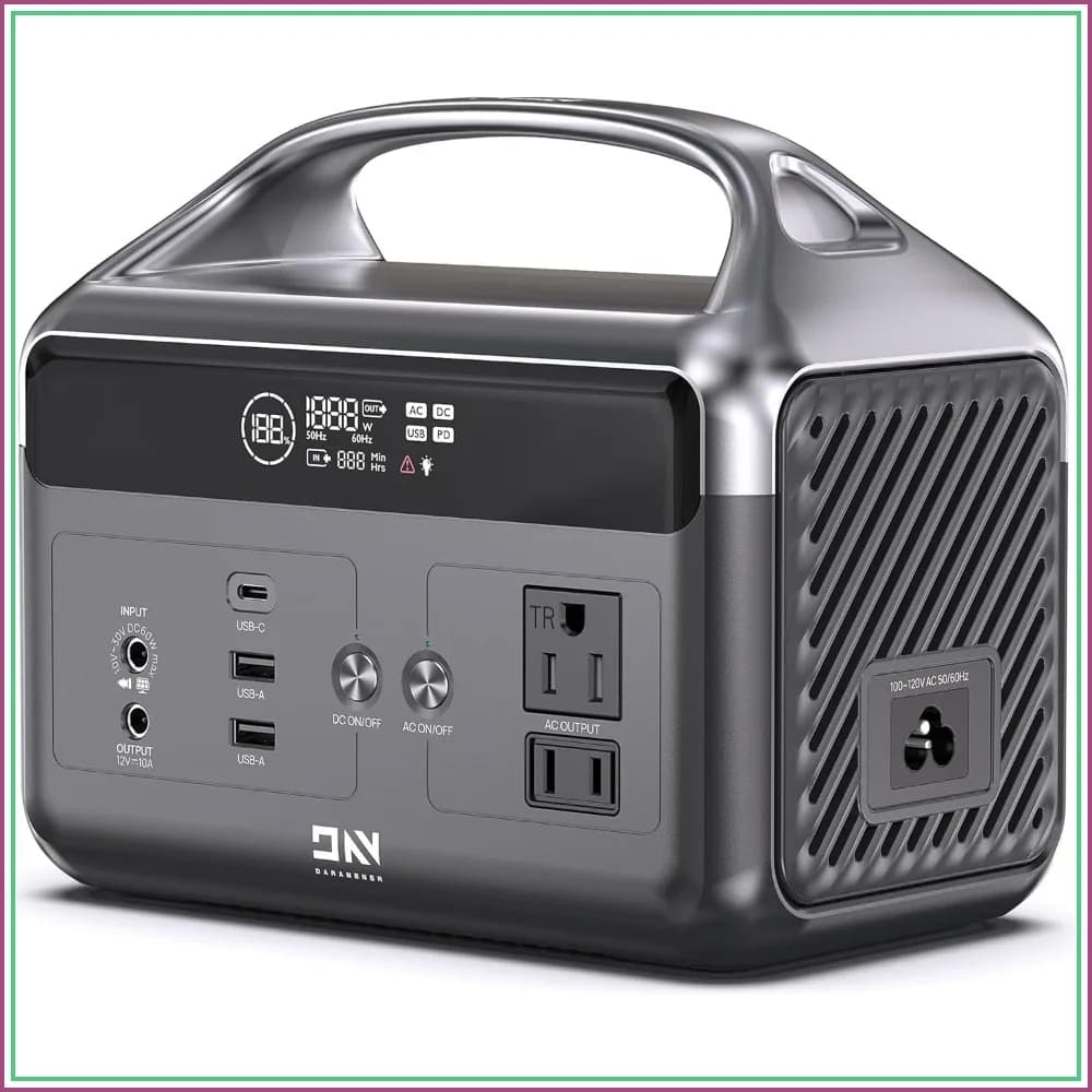 300W Power Station 192WH LiFePO4 Solar Generator 600W Surge 2H Fast