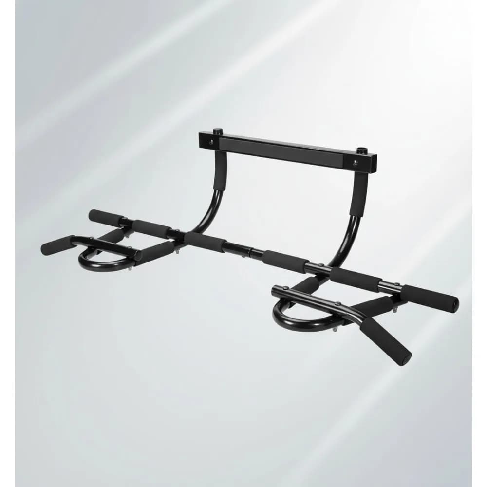 8-Grip Door Frame Pull Up Bar - 300LB Capacity Steel Home Gym